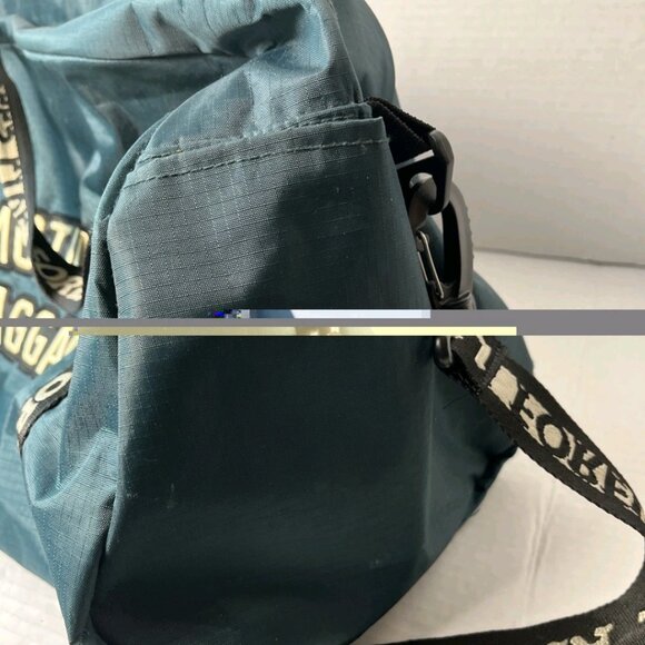 Emotional Baggage Duffel — Teal Travel / Gym Bag, Graphic Strap - Picture 8 of 14